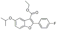 2-(4-氟苯基)-5-(1-甲基乙氧基)-3-苯并呋喃羧酸乙酯结构式_691856-87-8结构式