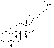 (5R,8R,9S,10S,13R,14R,17S)-17-[(1R)-1,5-二甲基己基]-10,13-二甲基-2,3,4,5,6,7,8,9,11,12,14,15,16,17-十四氢-1H-环戊二烯并[a]菲结构式_69483-47-2结构式