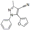 5-(2-呋喃)-3-甲基-1-苯基-1H-吡唑-4-甲腈结构式_698367-13-4结构式
