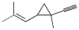 (9ci)-1-乙炔-1-甲基-2-(2-甲基-1-丙烯基)-环丙烷结构式_69903-68-0结构式