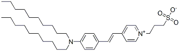 3-(4-((E)-2-[4-(十二氨基)苯基]乙烯基)-1-吡啶)-1-丙烷硫酸盐结构式_70807-63-5结构式