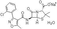 氯唑西林钠结构式_7081-44-9结构式