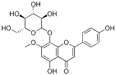 5,8,4’-三羟基-7-甲氧基黄酮 8-O-葡萄糖甙结构式_710952-13-9结构式