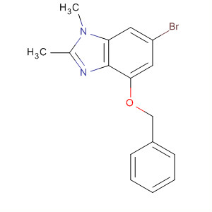 4-(苄氧基)-6-溴-1,2-二甲基-1H-苯并[d]咪唑结构式_713530-51-9结构式