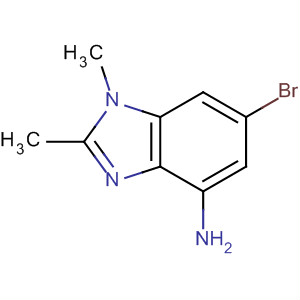 6-溴-1,2-二甲基-1H-苯并咪唑-4-胺结构式_713530-66-6结构式