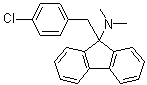 9-[(4-氯苯基)甲基]-N,N-二甲基-9H-芴-9-胺结构式_71740-44-8结构式