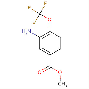 3-氨基-4-(三氟甲氧基)苯甲酸甲酯结构式_721-09-5结构式