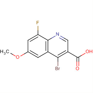4-溴-8-氟-6-甲氧基喹啉-3-羧酸结构式_724788-51-6结构式