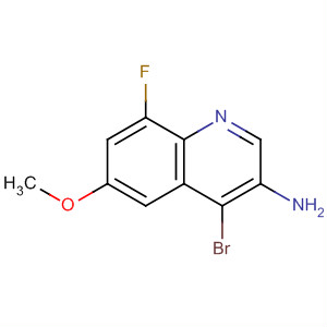 4-溴-8-氟-6-甲氧基喹啉-3-胺结构式_724788-53-8结构式