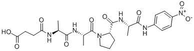 SUC-ALA-ALA-PRO-ALA-PNA结构式_72682-69-0结构式