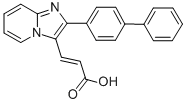 3-(2-联苯-4-基-咪唑[1,2-a]吡啶-3-基)丙烯酸结构式_727652-23-5结构式