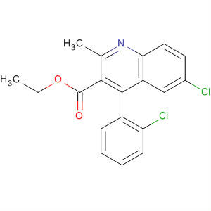 6-氯-4-(2-氯苯基)-2-甲基-3-喹啉羧酸乙酯结构式_729569-98-6结构式