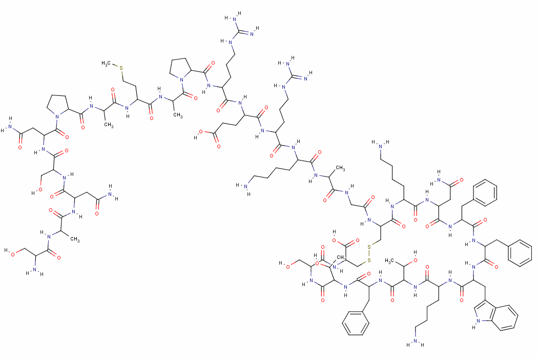 促生长抑制素-28结构式_73032-94-7结构式