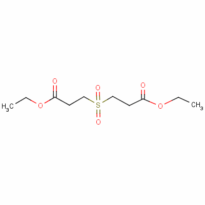 3,3-磺酰基双丙酸酯二乙酯结构式_7355-12-6结构式