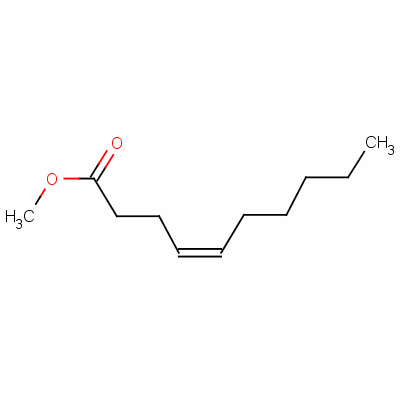 (Z)-4-癸酸甲酯结构式_7367-83-1结构式