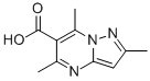 2,5,7-三甲基吡唑并[1,5-a]嘧啶-6-羧酸结构式_739364-96-6结构式