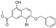 8-溴-4-羟基-7-(苯基甲氧基)-2-萘羧酸甲酯结构式_740836-59-3结构式
