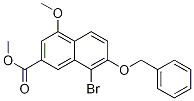 8-溴-4-甲氧基-7-(苯基甲氧基)-2-萘羧酸甲酯结构式_740836-61-7结构式