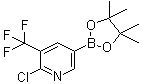 2-氯-5-(4,4,5,5-四甲基-1,3,2-二噁硼烷-2-基)-3-(三氟甲基)吡啶结构式_741709-67-1结构式