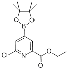 2-氯-6-(乙氧基羰基)吡啶-4-硼酸频那醇酯结构式_741709-70-6结构式