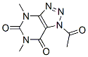 1-乙酰基-4,6-二甲基-1H-1,2,3-噻唑并[4,5-d]嘧啶-5,7(4h,6h)-二酮结构式_7464-71-3结构式