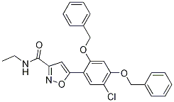 5-(2,4-双(苄氧基)-5-氯苯基)-n-乙基异噁唑-3-羧酰胺结构式_747413-05-4结构式