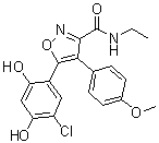 5-(5-氯-2,4-二羟基苯基)-n-乙基-4-(4-甲氧基苯基)异噁唑-3-羧酰胺结构式_747413-08-7结构式