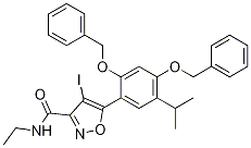 5-(2,4-双(苄氧基)-5-异丙基苯基)-n-乙基-4-碘异噁唑-3-羧酰胺结构式_747414-22-8结构式