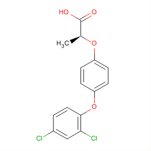 S-(-)-禾草灵; S-(-)-2-(4(-2,4-二氯苯氧基)苯氧基)丙酸结构式_75021-71-5结构式