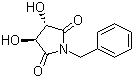 (3R,4R)-1-苄基-3,4-二羟基吡咯烷-2,5-二酮结构式_75172-31-5结构式