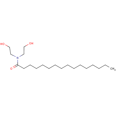 N,N-双(2-羟基乙基)-十六烷酰胺结构式_7545-24-6结构式