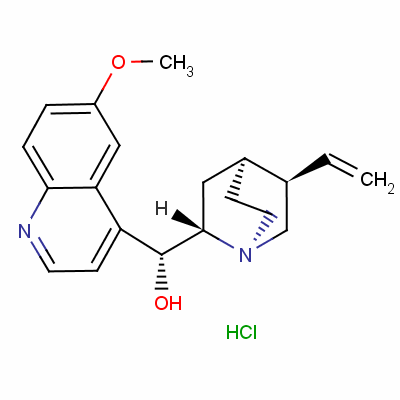 奎宁盐酸盐结构式_7549-43-1结构式