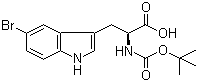 Boc-5-溴-l-色氨酸结构式_75816-20-5结构式