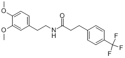 N-[2-(3,4-二甲氧基苯基)乙基]-3-(4-三氟甲基苯基)丙酰胺结构式_769172-66-9结构式
