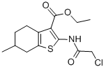 2-(2-氯乙酰基氨基)-6-甲基-4,5,6,7-四氢苯并[b]噻吩-3-羧酸乙酯结构式_76981-87-8结构式