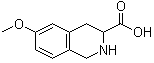 6-甲氧基-1,2,3,4-四氢异喹啉-3-羧酸结构式_77140-86-4结构式