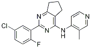 2-(5-氯-2-氟苯基)-n-(3-甲基吡啶-4-基)-6,7-二氢-5H-环戊并[d]嘧啶-4-胺结构式_773138-62-8结构式