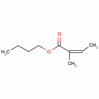 2-甲基巴豆酸丁酯结构式_7785-64-0结构式