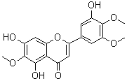 5,7,3-三羟基-6,4,5-三甲氧基黄酮结构式_78417-26-2结构式
