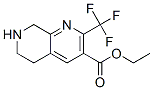 2-三氟甲基-5,6,7,8-四氢-[1,7]萘啶-3-羧酸乙酯结构式_794461-86-2结构式