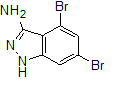 4,6-二溴-1H-吲唑-3-胺结构式_796970-45-1结构式