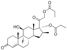 1,2-二氢-倍他米松17,21-二丙酸酯结构式_80163-83-3结构式