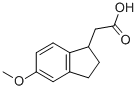 2,3-二氢-5-甲氧基-1H-茚-1-乙酸结构式_80370-87-2结构式