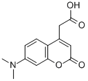 7-二甲氨基香豆素-4-乙酸结构式_80883-54-1结构式