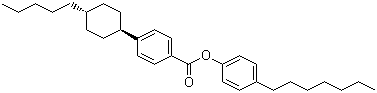 4-庚基苯基 4-(反式-4-戊基环己基)苯甲酸结构式_81929-46-6结构式