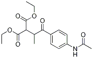 2-(1-(4-乙酰氨基苯基)-1-氧代丙烷-2-基)丙二酸二乙酯结构式_81937-39-5结构式