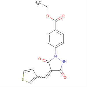 4-(3,5-二氧代-4-噻吩-3-基-亚甲基-吡唑啉-1-基)-苯甲酸乙酯结构式_820238-45-7结构式