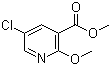 5-氯-2-甲氧基烟酸甲酯结构式_82060-51-3结构式