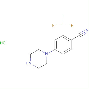 4-哌嗪-1-基-2-三氟甲基-苯甲腈盐酸盐结构式_824409-64-5结构式