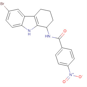 N-(6-溴-2,3,4,9-四氢-1H-咔唑-1-基)-4-硝基苯甲酰胺结构式_827590-54-5结构式